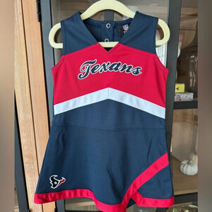 Houston Texans football cheerleader dress costume toddler girl NFL halloween tx